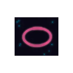 Spīdīga plastmasas aproce 20 cm, 1 gab.